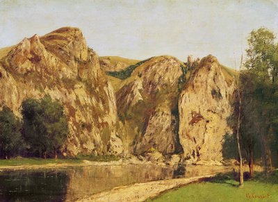 The River Meuse, Freyr, c.1856 by Gustave Courbet